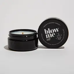 Масажна свічка міні з ароматом ванільного крему Blow me 50g - мініатюра 2