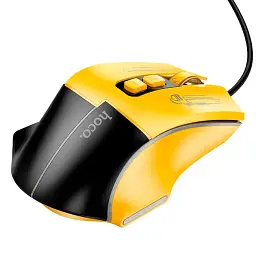 Ігрова миша Hoco GM31 Overlord LuXiaominous GaXiaoming Wired Mouse Black Yellow - мініатюра 3