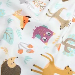 Дитяча постільна білизна фланель в ліжечко ANIMALS MUSHROOMS CS2 COSAS (2200000003553) - мініатюра 11