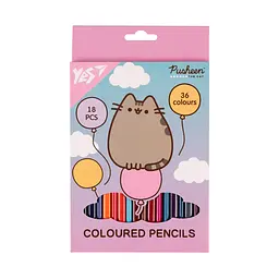 Олівці кольорові YES Pusheen Balloons 18/36 кольорів (290751)