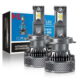 LED лампи автомобільні K18 H1 130W (19800lm 6000K +500% IP68 DC9-24V)