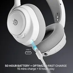 Ігрова гарнітура SteelSeries Arctis Nova 7 Gen 2 Wireless White /PC/PS/SW/MAC/MOB (61731) - мініатюра 3