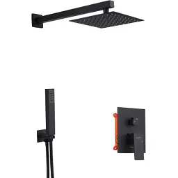 Душовий гарнітур Kroner Edelstahl Kubus-SCH082 + змішувач Edelstahl Kubus-SCH010-3 + змішувач Edelstahl Kubus-SCH052 (CVS30180) - мініатюра 2