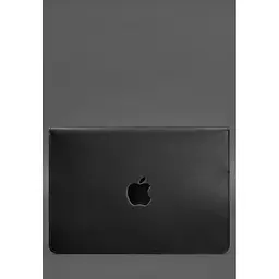 Шкіряний чохол-конверт BlankNote Crazy Horse на магнітах для MacBook 16 дюйм Чорний - мініатюра 2
