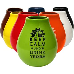 Калебас керамічний Keep Calm Кавовий 350 мл