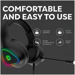 Навушники Canyon GH-6 Shadder Gaming 3.5 мм RGB Black (CND-SGHS6B) - мініатюра 8