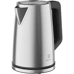 Electrolux Електрочайник, 1.7 л, Strix, дисплей, метал, підтримка темп, нерж