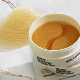 Гідрогелеві патчі для очей із золотом та колагеном Sur.Medic+ Perfection 100 24K Gold Eye Patch 60 EA (SMC017) - мініатюра 2