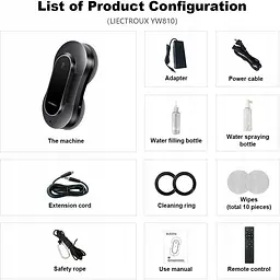 Робот для миття вікон Liectroux YW810 Black - мініатюра 8