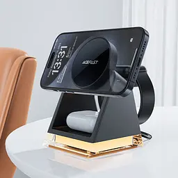БЗП Acefast E17 desktop 3-in-1 Black - мініатюра 7