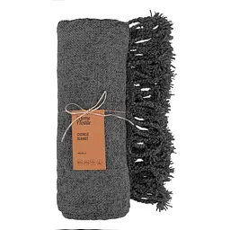 Плед Ardesto Chenille 140х190 см 100% поліестер сірий темний pbe0050434 - мініатюра 2