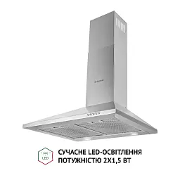 Витяжка купольна Perfelli K 6610 I 1000 LED - мініатюра 3