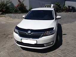 Дефлектор капоту мухобійка Skoda Rapid 2013-