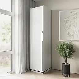 Шафа розпашна Moreli Ramo FR-0011 з полицями 518х570х2100 мм Білий