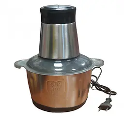 Електричний блендер-подрібнювач 2 літри металевий 1200 W Food Processor P-204