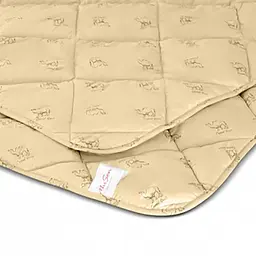 Ковдра вовняна MirSon Gold Camel №022 літня 110x140 см кремова - мініатюра 3