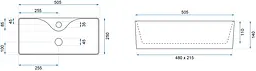 Умивальник Rea Mery накладний білий REA-U0699, Білий - мініатюра 6