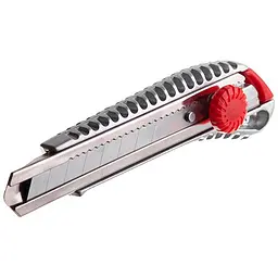 Ніж сегментний будівельний висувний Intertool 18 мм гвинтовий протиковзкий HT-0507