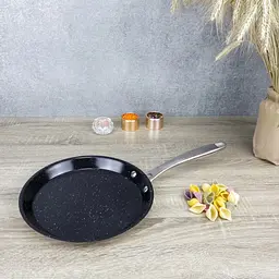Сковорода для млинців Vitrinor BLACK SAPPHIRE 24 см срібляста BR-1708 - мініатюра 6