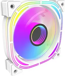 Вентилятор Darkflash INF24 SINGLE(PWM) white 120mm 4PIN+3PIN ARGB Білий (INF24 SINGLE(PWM) white) - мініатюра 2