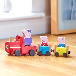 Дерев'яний ігровий набір Peppa Pig Паровоз Дідуся Пеппи (7210) - мініатюра 4