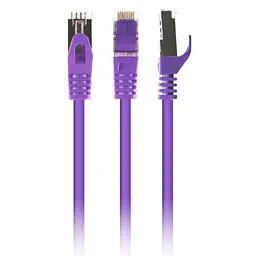 Патч-корд 5м S/FTP Cat 6A CU LSZH violet Cablexpert (PP6A-LSZHCU-V-5M) - мініатюра 1