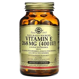 Вітамін Е зі Змішаними Токоферолами Vitamin E (400 МО) 268 мг - 100 софтгель