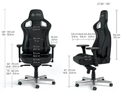Крісло геймерське Noblechairs Epic Mercedes-AMG Formula One (PGW-NB-EGC-001) - мініатюра 5