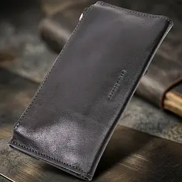 Стильний гаманець із монетницею зовні з натуральної шкіри Grande Pelle 11646 чорний - мініатюра 4