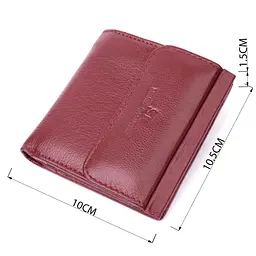 Невеликий жіночий гаманець з монетницею з натуральної шкіри ST Leather 22544 бордовий - мініатюра 7