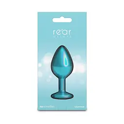 Анальна пробка NS Novelties Rear Assets - Iridescent Teal, M - мініатюра 4