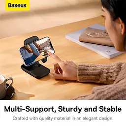 Підставка для телефону Baseus Seashell Series black - мініатюра 5