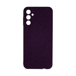 Карбоновый чехол для Samsung Galaxy A14 4G (A145), LikeCarbon, фиолетовый, панель, защитный чехол-накладка, ультратонкий и легкий, противоударный, обеспечивает защиту от ударов, падений и царапин, ArmorStandart (ARM71926)
