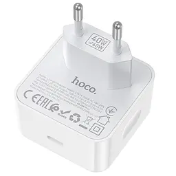 МЗП Hoco C161A Speed PD40W (1USB-C) White - мініатюра 3