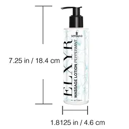 Лосьйон для масажу ніг і стоп Sensuva ELXYR Massage Lotion Peppermint (236 мл) - мініатюра 3