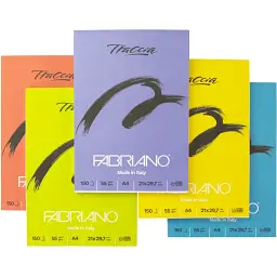 Блок паперу для графіки та каліграфії Fabriano Traccia А4 55 г/м2 150 аркушів - мініатюра 2
