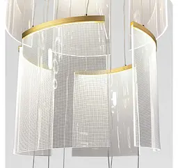 Каскадна світлодіодна люстра для сходового прольоту Artlight 2058/12 на 12 прозорих елементів 38W - мініатюра 5