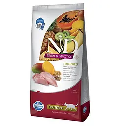 Низькозерновий сухий корм Farmina N&D Tropical Cat Neutered для стерилізованих котів (курка, фрукти), 10 кг