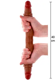 Фалоімітатор Get Real Foreskin D-Dong, 40 см (коричневий) - мініатюра 2