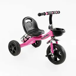 Велосипед триколісний Best Trike, колеса EVA, переднє 10’’, заднє 8’’, сталева рама, кошик, бутилочка BS-14250