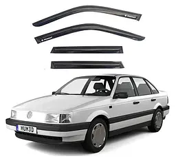 Дефлектори вікон вітровики Volkswagen Passat B3 / B4 Седан 1988-1997 Скотч 3M Voron Glass