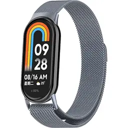 Ремінець DK CDK для Xiaomi Mi Smart Band 10 Metal Milanese Loop Magnetic (015814) (grey)