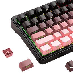 Клавіатура Attack Shark X85 Side Printed RGB Gradient Pink (AS-X85-SP-GP) - мініатюра 3