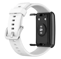 Силіконовий ремінець Primolux для смарт-годинника Huawei Watch Fit (TIA-B09) White - мініатюра 3