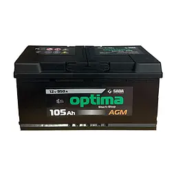 Автомобільний акумулятор Optima AGM 6СТ-105 12В 105Аг 950А - мініатюра 2