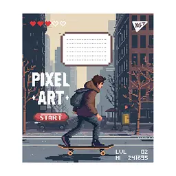 Зошит Yes Pixel art 12 аркушів лінія (767228), в асортименті - мініатюра 2