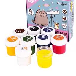 Фарби гуашеві Yes Pusheen 9 кольорів 20 мл (230401) - мініатюра 3