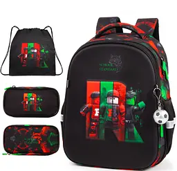 Ортопедичний шкільний рюкзак 3 в 1 для хлопчика School Standard 38х30х18 см з Роблокс для молодших класів (Full 170-80) - мініатюра 2