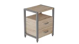 Тумба універсальна Ferrum-decor Вів'єн 2/2 50x41x40 сірий ДСП Дуб Сан-Марино 16мм (FRD-104167) - мініатюра 4