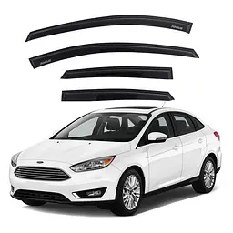 Дефлектори вікон вітровики для Ford Focus 3 2011-2018 Седан- Хечбек Скотч 3M Voron Glass